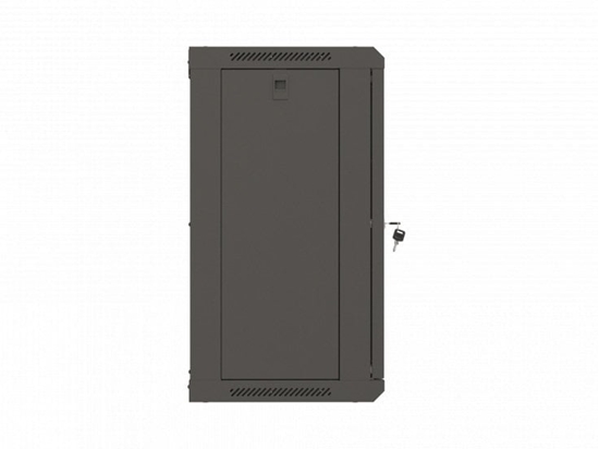 Изображение Szafa Lanberg Rack cabinet 19inch wall-mount 12U/540X350 flat pack with glass door black