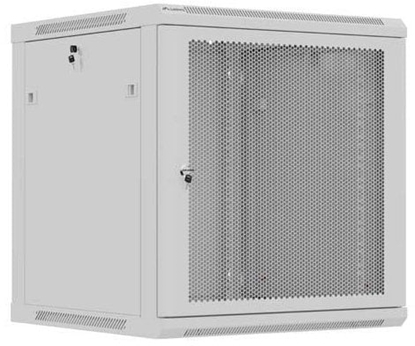 Attēls no Szafa Lanberg SZAFA INSTALACYJNA RACK WISZCA 19" 12U 600X600 SZARA DRZWI PERFOROWANE (FLAT PACK)