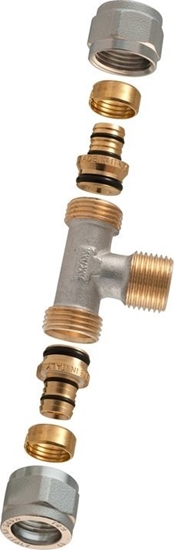 Picture of TDM BRASS DEMOUNTABLE THREADED TEE 1460E18X3/4 WI