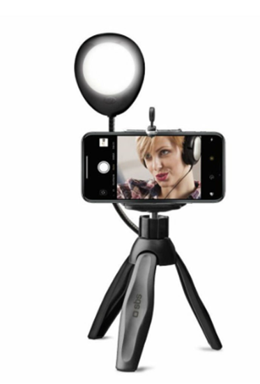 Picture of Telefona statīvs SBS Selfie tripod With light