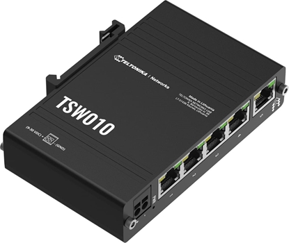 Picture of Teltonika TSW010 Ethernet Switch DIN Rail