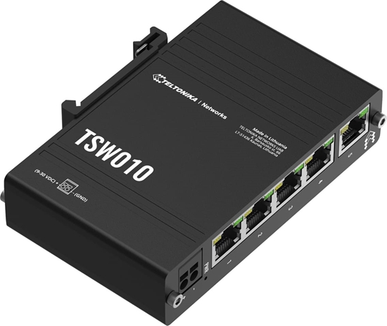 Picture of Teltonika TSW010 Ethernet Switch DIN Rail