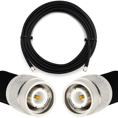 Picture of TNC Male to TNC Male 3m Flexible Coaxial Cable — LMR400 UF UltraFlex equivalent