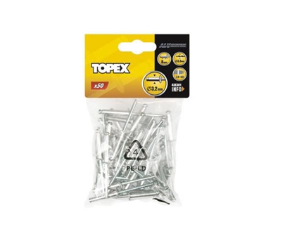 Изображение Topex Nity aluminiowe 4,8x18mm 50szt. 43E505