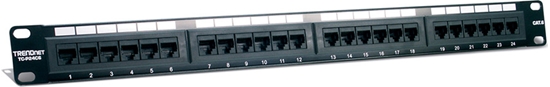 Picture of Trendnet TC-P24C6 Patch Panel, 24-port Cat6 Unshielded