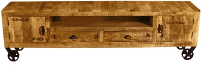 Picture of TV staliukas Rustic, mango medis, 2 staliai