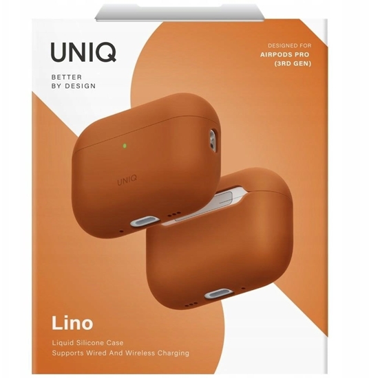 Picture of Uniq Lino - etui silikonowe do AirPods Pro 3 pomaraczowe