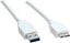 Picture of USB 3.0 kabelis A- microA,  M/M, balts, 0.8m, Value