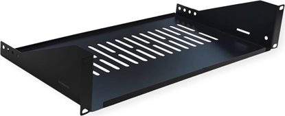 Attēls no Value 19"-Fixed Shelf, 440 x 250mm, max. 15kg, 2U, U-Shape, black