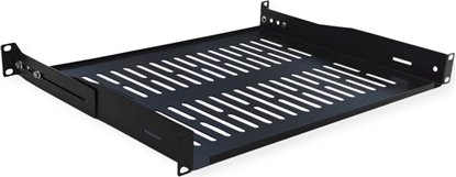 Attēls no Value 19"-Fixed Shelf, 440 x 350mm, max. 25kg, 1U, U-Shape, black