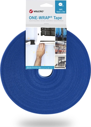 Attēls no Velcro ® One Wrap® Band 30 mm breit, blau, 25 m