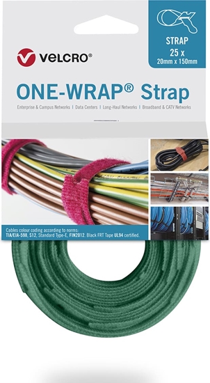 Picture of Velcro ® One Wrap® Strap 13mm x 200mm, 25 Stück, grün
