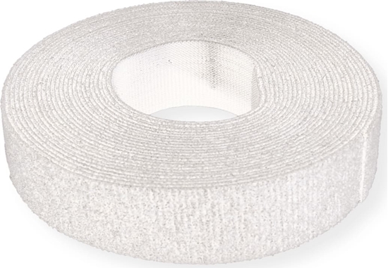 Изображение Velcro ® ONE-WRAP® Klettbandstreifen 20mm, unperforiert auf Rolle, weiß, 25 m