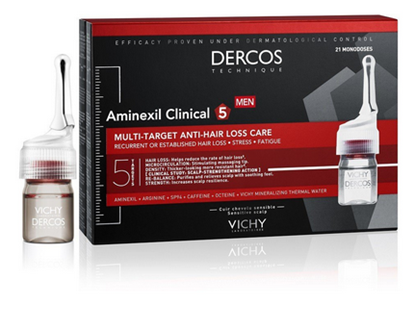 Picture of Vichy Dercos Men Aminexil Clinical 5 Anti-Hair Loss Ampoules 21×6 ml