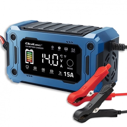 Picture of Viedais 12V 15A lādētājs ar mikroprocesoru un LCD | AGM, GEL, SLA, EFB, LiFePO4 akumulatoriem