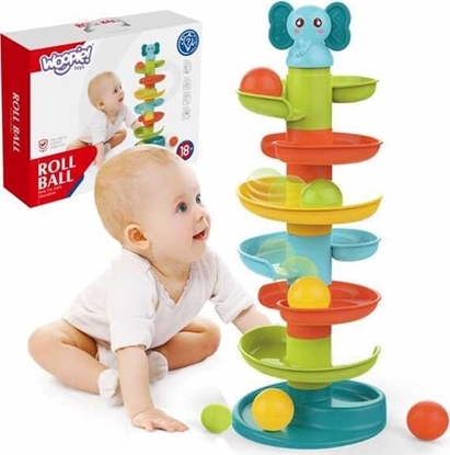 Picture of Woopie WOOPIE BABY Kulodrom Tor Kulkowy Zestaw Spirala + 3 Kulki
