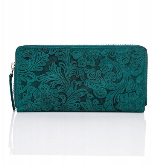 Picture of Zestaw prezentowy dla niej portfel damski skórzany T-08-GR i etui T-51-GR