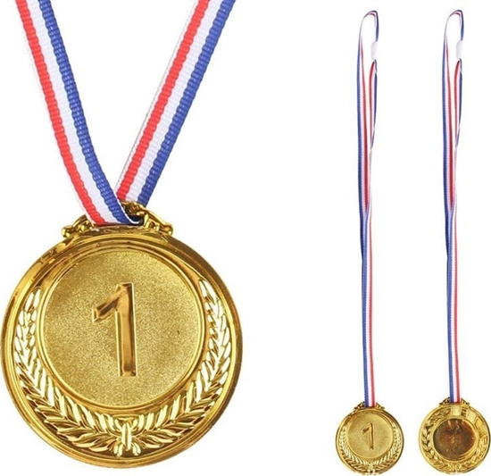 Picture of Zoty Medal Pierwsze Miejsce Nagroda Trofeum Cynkowy 6,5cm LEAN Toys