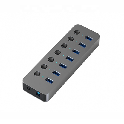 Attēls no Adapter USB A 3.0 - 7 x USB 3.0