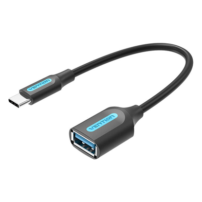 Attēls no Adapter USB Vention Kabel USB-C 3.1 mski do USB-A eski OTG Vention CCVBB 0,15 m, czarny, PVC