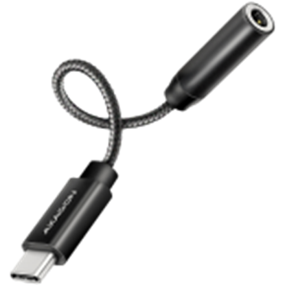 Attēls no ADAPTER USB-C TO AUDIO 3.5MM/DAC 0.1M ADA-HC AXAGON