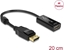 Attēls no Adapteris DP1.2 M > HDMI F, 4K, pasīvs, melns, Delock