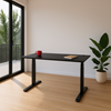 Picture of Adjustable Height Table Up Up Thor Black, Table top L Black