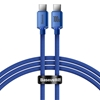 Изображение Baseus Baseus Crystal Shine cable USB-C to USB-C, 100W, 1.2m (blue)