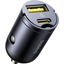 Attēls no Baseus car charger USB-C - USB-A 30W black Mini Ti