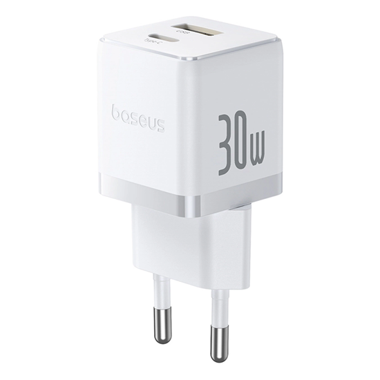 Picture of Baseus Palm 30W USB-C USB-A Wall Charger - White