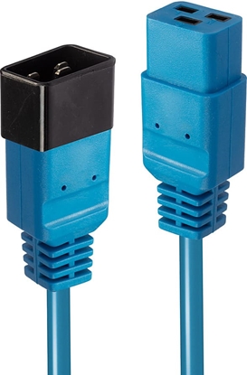 Attēls no CABLE POWER IEC EXTENSION 2M/BLUE 30121 LINDY