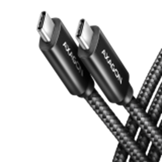 Picture of CABLE USB-C TO USB-C 1M 240W/8K BLACK BUCM4X-CM10AB AXAGON