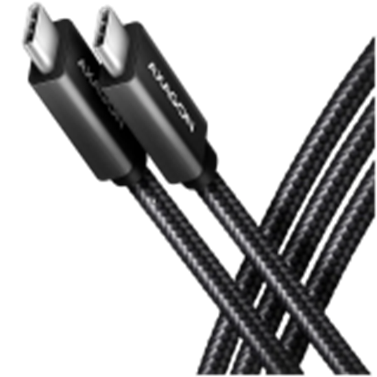 Picture of CABLE USB-C TO USB-C 1M 240W/BRAID BLK BUCM2-CM10AB AXAGON