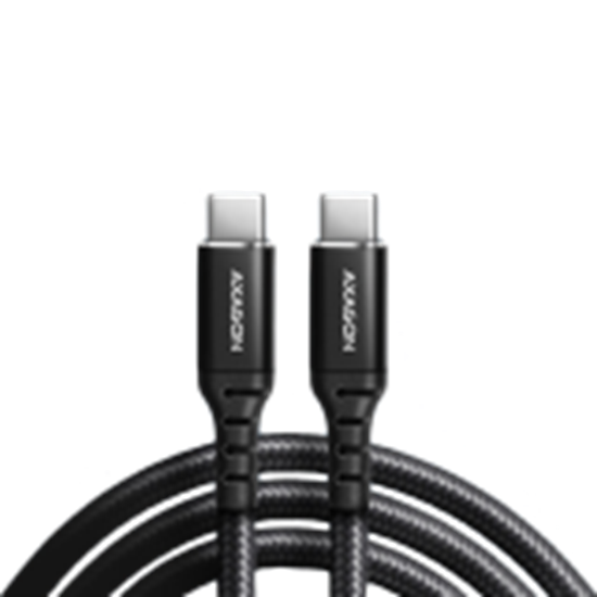 Picture of CABLE USB-C TO USB-C 1M 60W/HQ BLACK BUCM-CM10AB AXAGON
