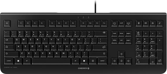 Изображение Cherry KC 1000 tastatūra Birojs USB QWERTY Amerikāņu angļu valoda Melns