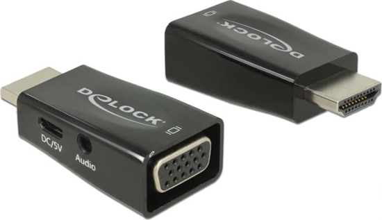 Picture of Delock Adapter HDMI-A male > VGA female with Audio