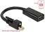 Изображение Delock Adapter mini DisplayPort 1.2 male with screw > HDMI female 4K Active black