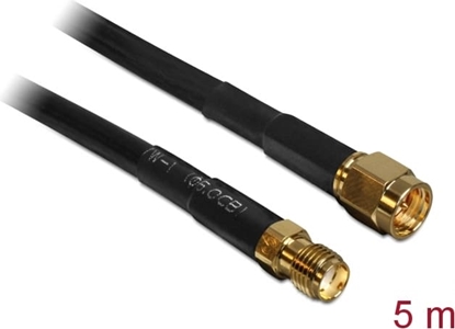 Изображение Delock Antenna Cable SMA plug > SMA jack CFD/RF200 5 m low loss