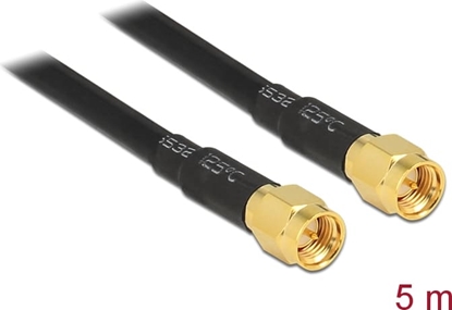 Изображение Delock Antenna Cable SMA plug to SMA plug LMR195 low loss 5 m