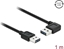 Изображение Delock Cable EASY-USB 2.0 Type-A male > EASY-USB 2.0 Type-A male angled left / right 1 m