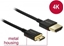 Изображение Delock Cable High Speed HDMI with Ethernet - HDMI-A male > HDMI Mini-C male 3D 4K 2 m Slim High Quality