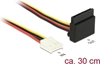 Picture of Delock Cable Power Floppy 4 pin female > SATA 15 pin female metal 30 cm