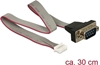 Picture of Delock Cable serial pin header female > 1 x DB9 male 2 mm pitch layout: twisted