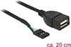Picture of Delock Cable USB Pin header female > USB 2.0 type-A female 20 cm
