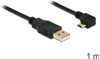 Picture of Delock Cable USB-A male > USB micro-B male angled 90° left / right