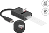 Picture of Delock Combo Converter for M.2 NVMe PCIe or SATA SSD with USB Type-C™ 10 Gbps