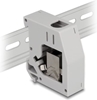 Picture of Delock DIN rail Adapter with Keystone Module RJ45 jack to RJ45 jack Cat.6A