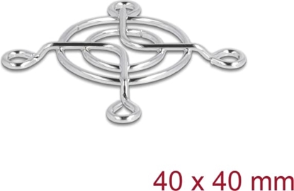 Attēls no Delock Fan Grill 40 x 40 mm silver