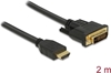 Picture of Delock HDMI to DVI 24+1 cable bidirectional 2 m