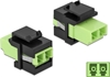Picture of Delock Keystone Module LC Duplex female to LC Duplex female limegreen / black